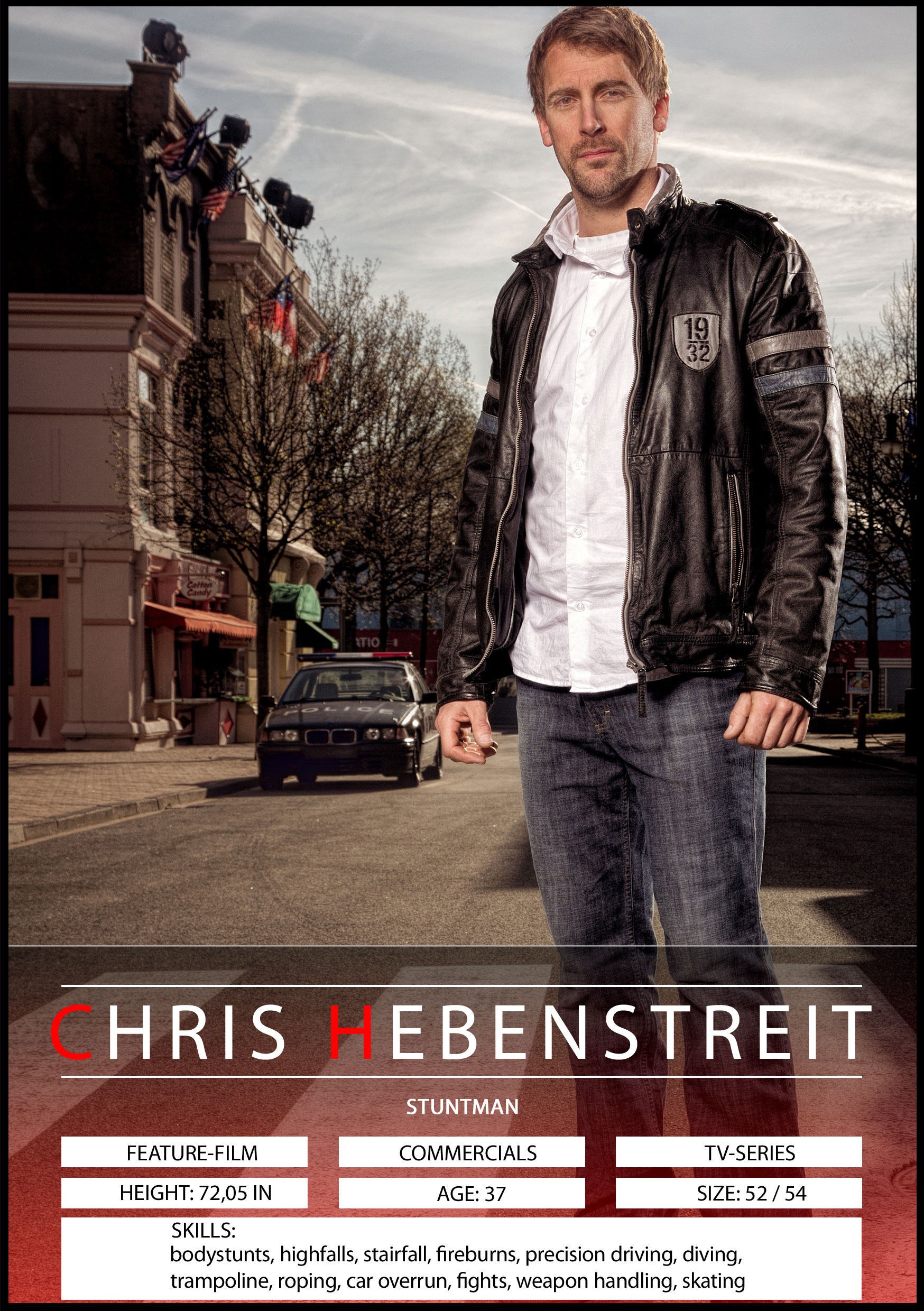 Stunt-man SedCard Christian Hebenstreit 